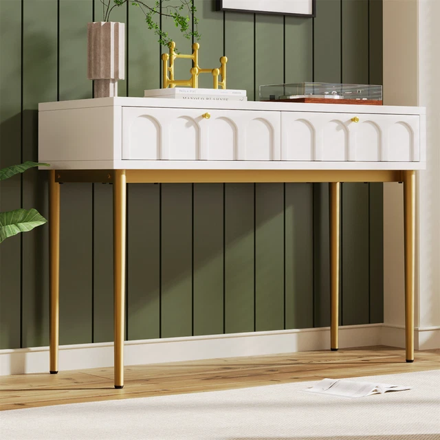 TROMSO CONSOLE TABLE W Drawers Shelf Hallway Hall Table Dressing