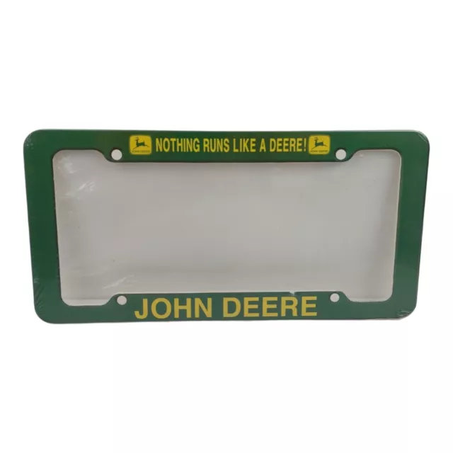 Vintage John Deere Nothing Runs Like A Deere Licensed License Plate Frame