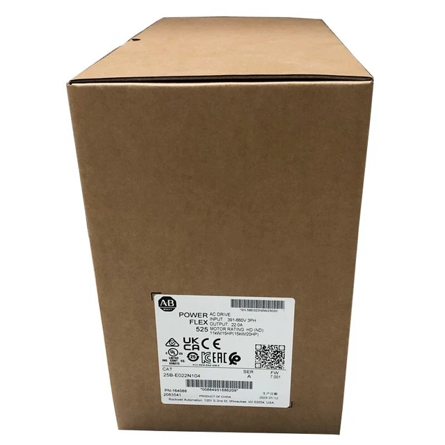 25B-E022N104 PowerFlex 525 AC Drive 525...600V AC 25BE022N104 New Original