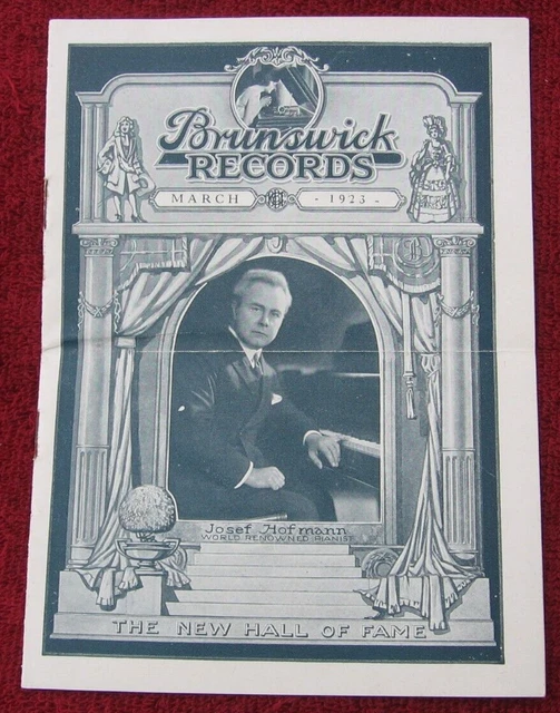 Catálogo ilustrado original de registros fonógrafo de Brunswick marzo de 1923~n