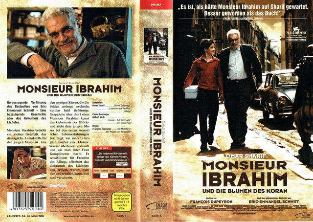Film Monsieur Ibrahim Und Die Blumen Des Koran (VHS) MONSIEUR IBRAHIM und die Blumen des Koran - Omar Sharif, Pierre