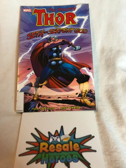 The Mighty Thor vs. Seth the Serpent God - Marvel Graphic Novel Comic Book
