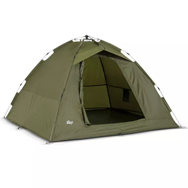 Lucx® 2 Man Bivvy Ruck Zuck Zelt Campingzelt Karpfen Angelzelt Pop Up Angleln