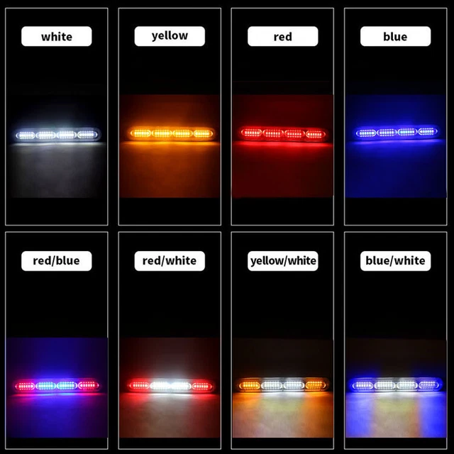 24 LED Flashing Grill Lights Bar Warning Recovery Breakdown Light