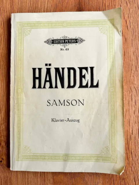 Klaviernoten Händel Samson Edition Peters Nr. 63