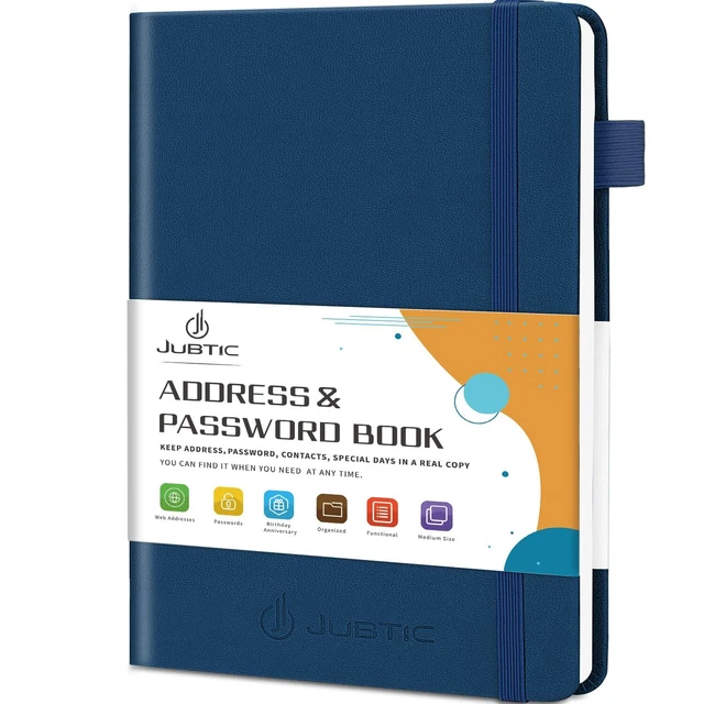 Address book with Alphabetical Tabs Hardcover Password Keeper and Tele...n