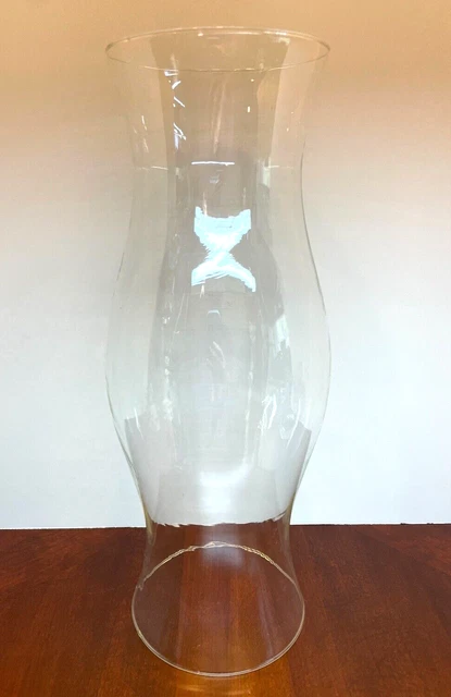 16" Glass Hurricane Chimney Candle Shade