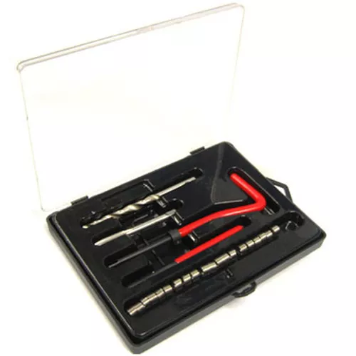 25 Piece Thread Repair Kit M8 x 1.25 x 10.8mm Helicoil Type + HARD CASE - NEW