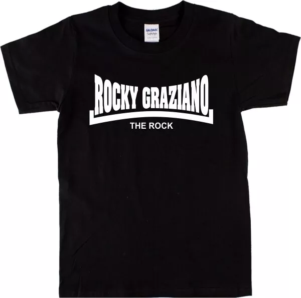 Rocky Graziano T-Shirt - "The Rock", Retro, Boxing, Various Colours, S-XXL