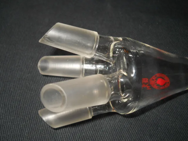 Ace Glas 14/20 Gelenk 4-Wege Destillationsempfänger Verteilungsadapter, abgebrochen 2