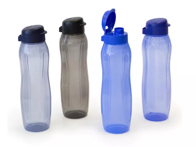 Tupperware 1 Litre Gen II Eco Water Bottle Flip Top Lid - Brand New