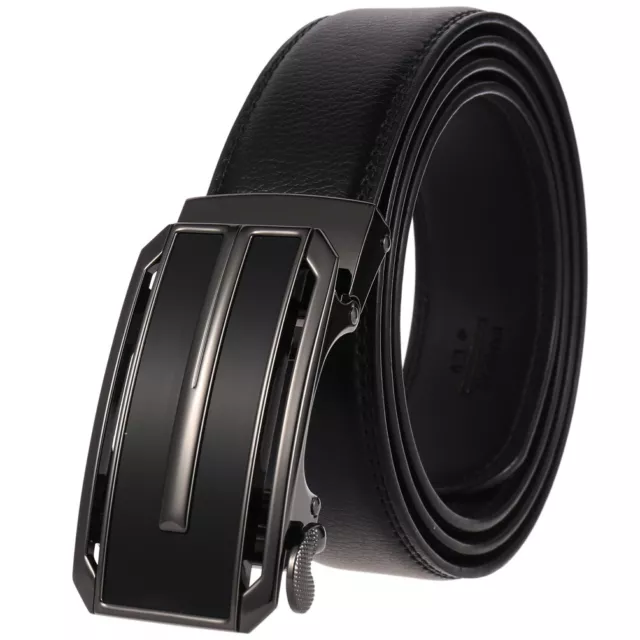 Leisure Real Leather belts for men Automatic Buckle Belt Ratchet Cow Strap Jeans