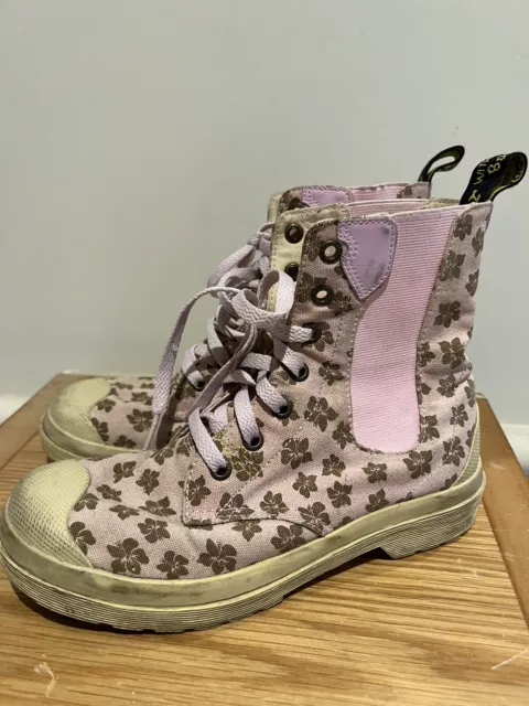 DR MARTENS SIZE 37 Hackney Canvas Floral Boots 100.00 PicClick AU