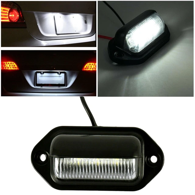 2 apoules LED pour feux de plaque d'iatriculation de voiture pour Ford Fiesta