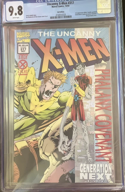 UNCANNY X-MEN #317 MT 9.8 CGC WHITE PAGES 1ST APP FA BLINK Foil Cover Madureira