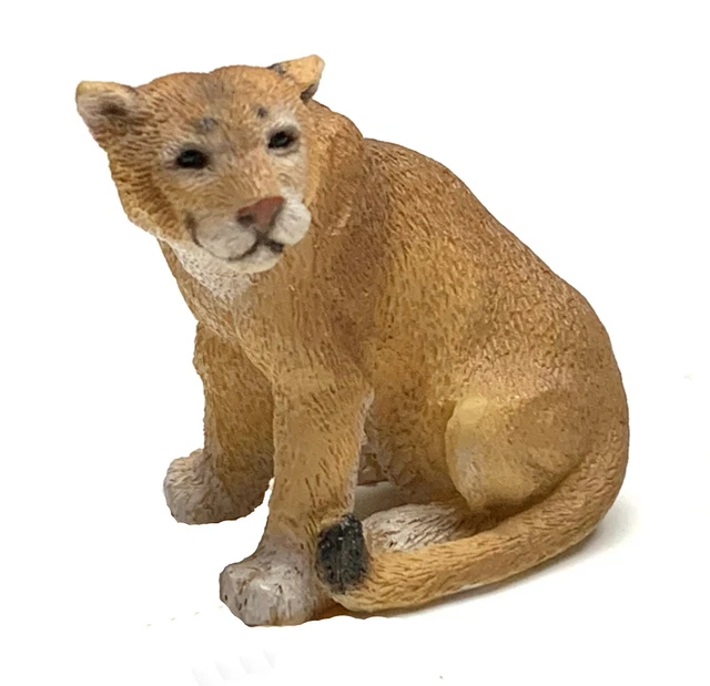 Puma Figurine Living Stone 2" Resin Statue New Collectible