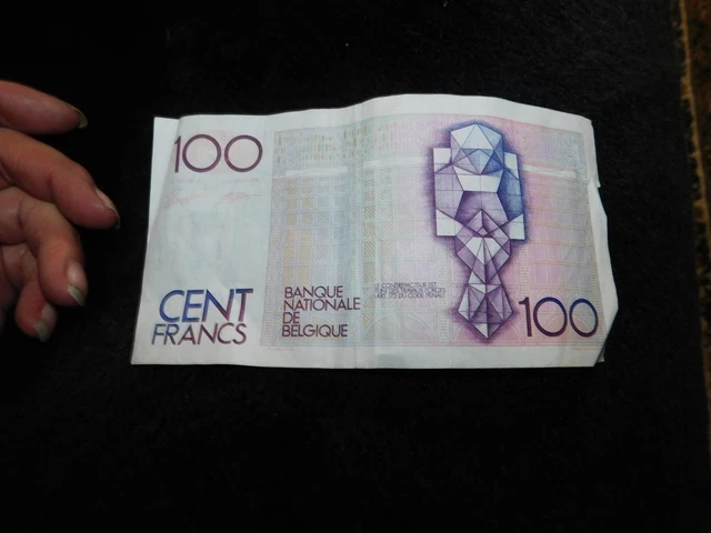 Collectable Belgium Bank Note 100 Cent Francs 22309486869