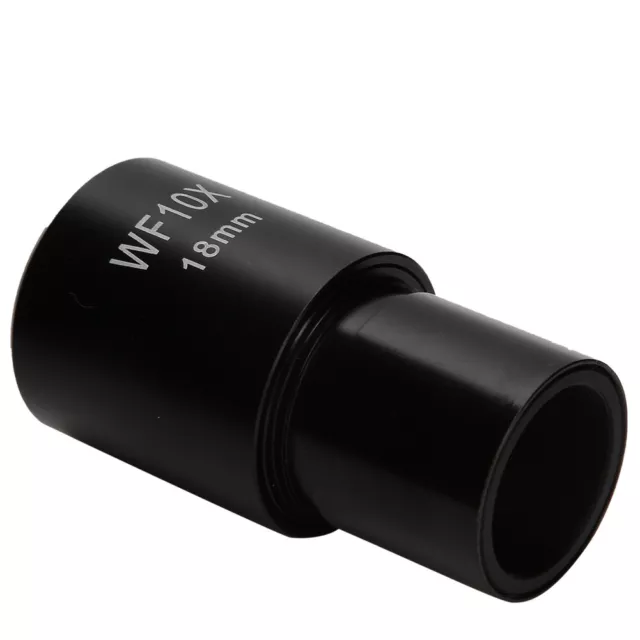 WF10X 18mm Biological Microscope Wide Angle Eyepiece Optical Lenses With Scale♫