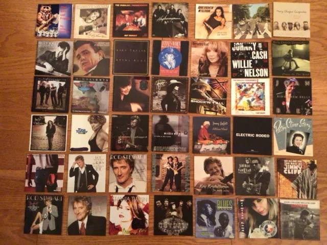 Lot of 42 CD Compact Disk Inserts, including Rod Stewart, Billy Joel, Toby Keith