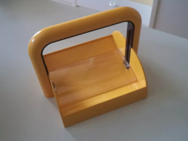 Porta Tovaglioli Guzzini Papillon Giallo Vintage Anni '80 Design Furio Minuti