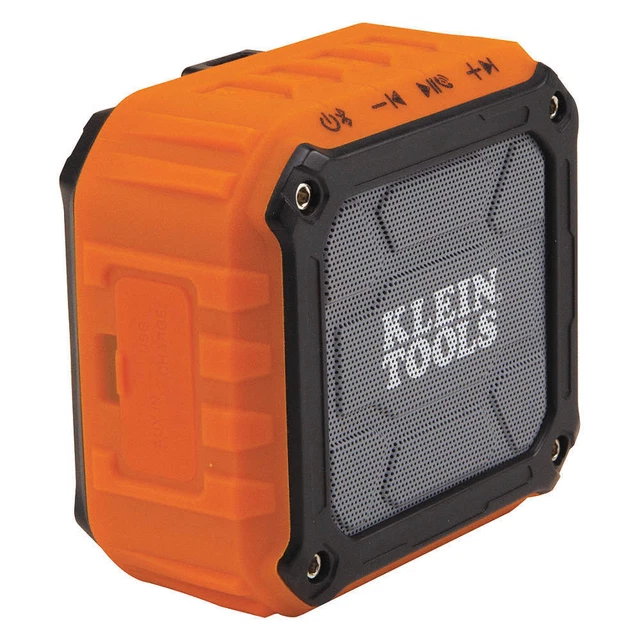 KLEIN TOOLS AEPJS1 Jobsite Speaker,Wireless,Cordless,Aux
