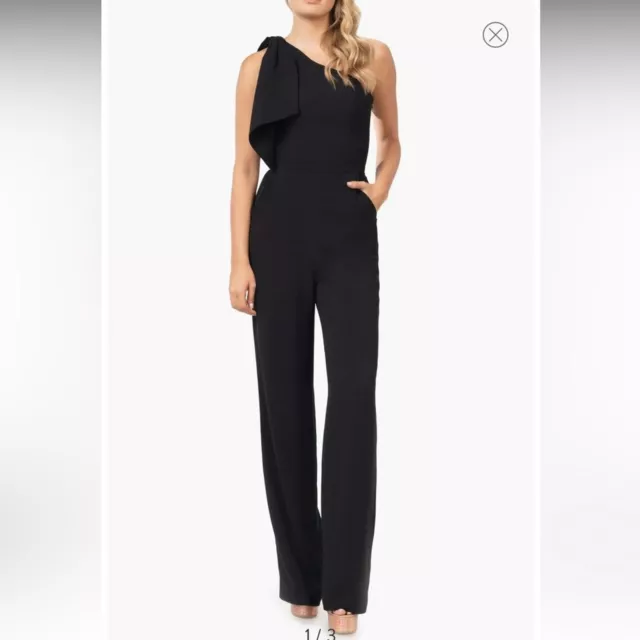 NWT Tiffany One-Shoulder Jumpsuit In Black Size Small