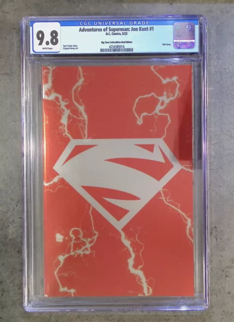 Adventures of Superman Jon Kent #1 (2023 DC) Red Foil Virgin Variant CGC 9.8