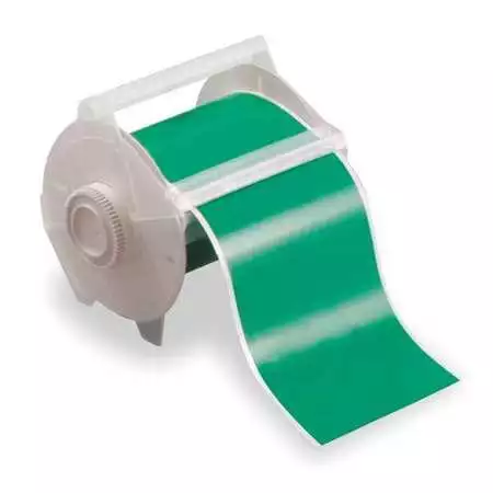 Brady 113125 Tape,Green,100 Ft. L,1-1/8 In. W