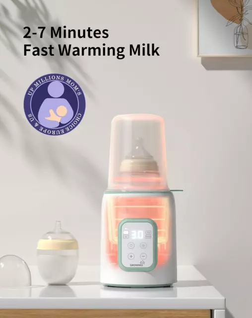 GROWNSY Baby Bottle Warmer, 8-In-1 Fast Baby Milk Warmer with Timer for Breastmi 3