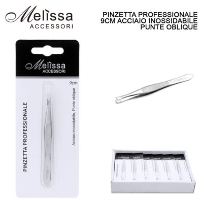 Unica De Luca Pinzetta per ciglie Punta obbliqua Art.45 
