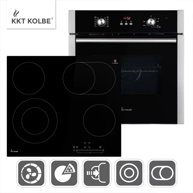 60cm Horno electrico empotrable BO8805SS + 59cm Placa vitrocermica KK590RL