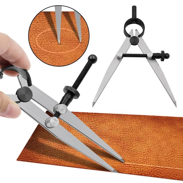 Lockable DIY S/M/L Steel Wing Divider Adjustable Scriber Compass Spacing Gauge