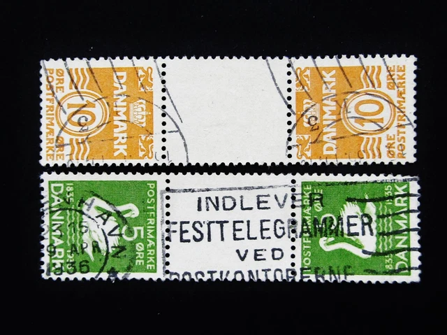Lot De Timbres Danemark Scott #210-219 - Oblitérés, état F/VF