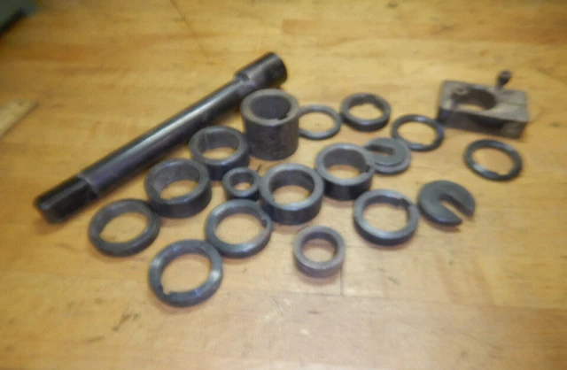 Pile Of Spindle Spacers Small Parts From A Scrapped Out Weinig Mold Moulder