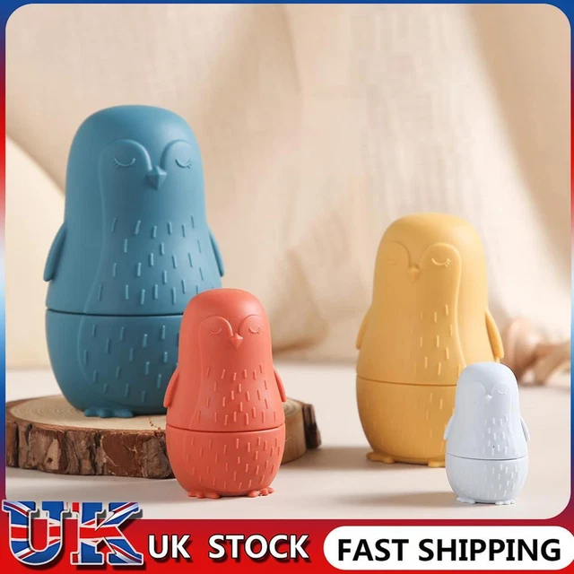 Color Size Matching Toys Silicone Early Education Montessori Toy for Boys Girls