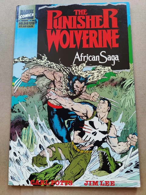 1988 Marvel Punisher Wolverine African Saga War Journal 6 7 Jim Lee FN/VF TPB