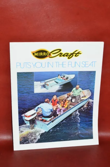 Vtg Mirro Craft Boat Sales Brochure Catalog Specifications Ski Troll Fisherman