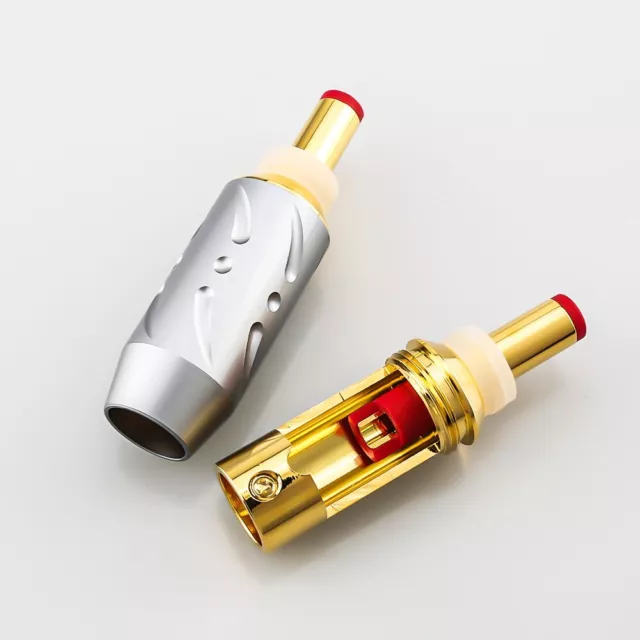 1pc Viborg DC21G Gold Plated HiFi Audio DC 2.1mm DC Plug Power Connector