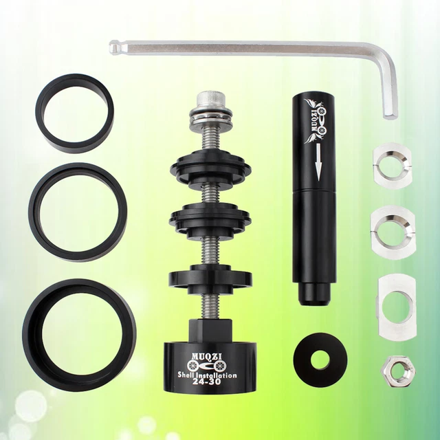 Kit D'Outils Fourche Vélo Glarks - 15 Pièces, Marteau Caoutchouc, Écrou Étoilé, Entretoises Carbone 3-20 Mm, Installation Simple, Acier Haute Résistance