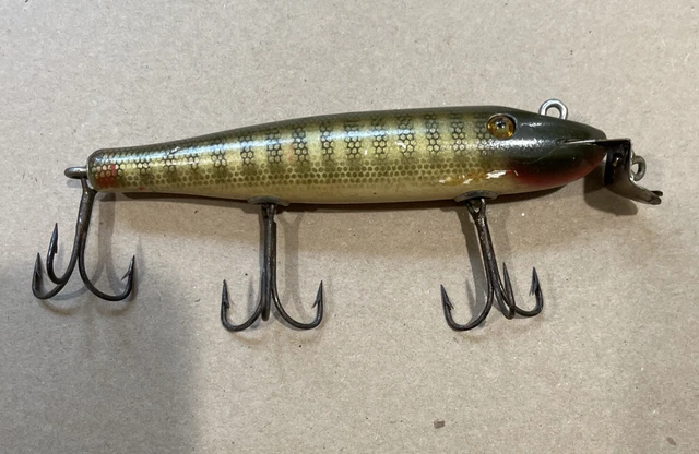 C.C.B. CO Garrett IND. Vintage Wood Fishing Lure Pikie 9-7-20