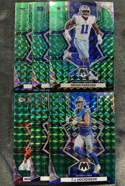 2022 Panini GREEN MOSAIC PRIZM NFL Football Cards Vet & RC Card You Pick/Choose!