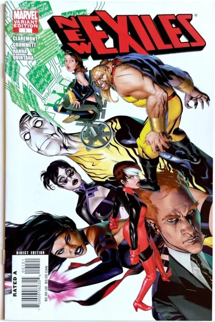 New Exiles #1 Claremont Grummett Mike Golden Retailer Incentive Variant Nm