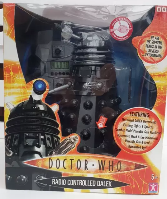 Doctor Who - Radio Controlled 12" Black Dalek - MINT Condition