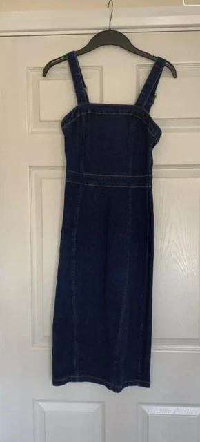 white christmas dresses Blue Denim Sweetheart Puff Sleeve Dress – Quiz Clothing main image 1