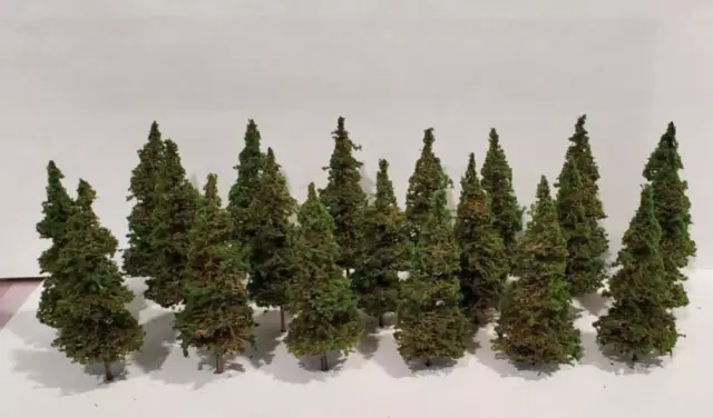 MOOSE CREEK TREES - Fir / Pine Trees (3" x 20 Trees) Model Trains HO N Z Scale