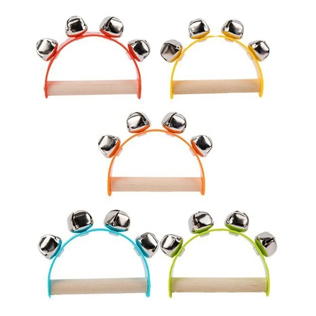 Wrist Bells Kids Shake Rattles Baby Birthday Bright Color Hand Bell
