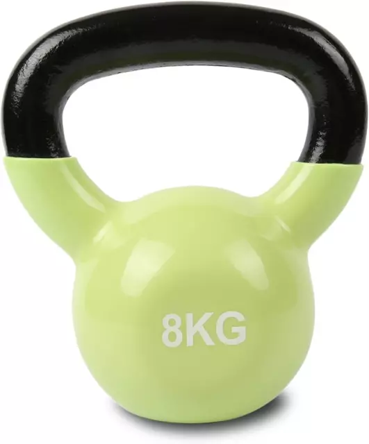 Cortex Kettlebell 8Kg Vinyl Weight Strength Training Gym Equipment