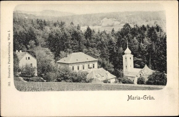 Ak Mariagrün Graz Steiermark, Teilansicht - 10664758