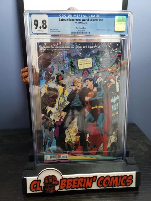 BATMAN/SUPERMAN WORLD'S FINEST #10 CGC 9.8 DAN MORA COVER PAUL McCARTNEY VARIANT