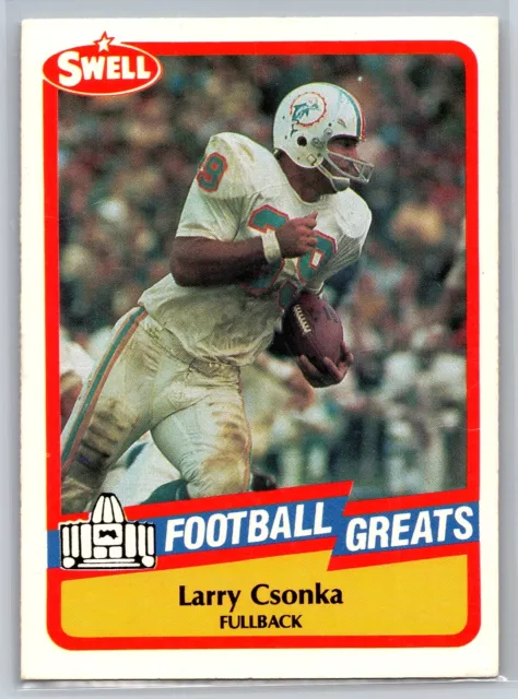 1989 Swell Greats Larry Csonka #136   Miami Dolphins